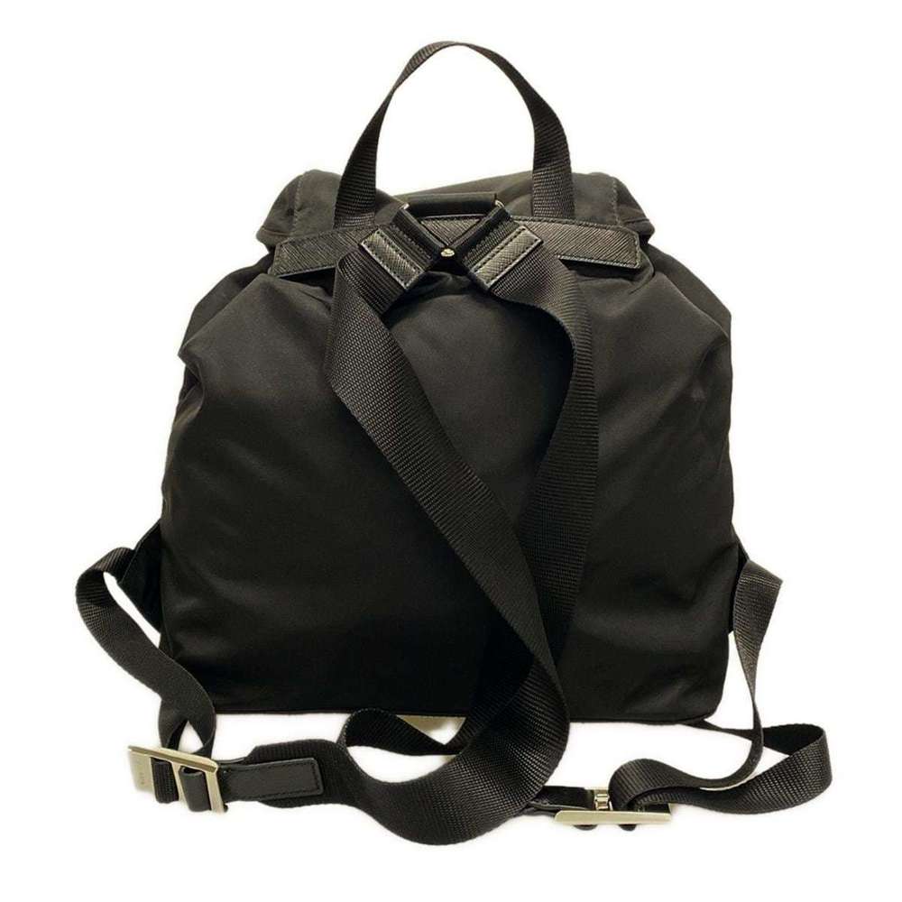 Prada Rucksack Drawstring Type Leather Black - image 3
